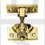 Carlisle Brass AA41PB Wooden Window Brighton Pattern Sash Fastener Polished Brass