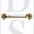 Carlisle Brass AA63PB 196mm Long Silent Pattern Cabin Hook Polished Brass