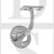 Carlisle Brass AA84CP Heavyweight Handrail Bracket Polished Chrome