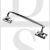 Carlisle Brass AA92CP Victorian 251mm Face Fix Pub Style Pull Handle Polished Chrome