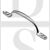Carlisle Brass AA97SC 158mm X 12mm Face Fix Sash Pull Handle Satin Chrome