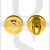 Carlisle Brass AQ11PB Bathroom Mortice Thumbturn & Release With Indicator Polished Brass