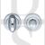 Carlisle Brass AQ12CP Bathroom Mortice Thumbturn & Release Polished Chrome