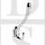 Carlisle Brass AQ25CP Heavyweight Face Fixing Hat & Coat Hook Polished Chrome
