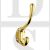 Carlisle Brass AQ25PB Heavyweight Face Fixing Hat & Coat Hook Polished Brass