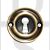 Carlisle Brass AQ41FB 42mm Diameter UK Keyway Face Fix Escutcheon Florentine Bronze