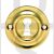 Carlisle Brass AQ41PB 42mm Diameter UK Keyway Face Fix Escutcheon Polished Brass