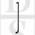 Carlisle Brass CSD1450MB 450mm Centre Bolt Through D Shape Pull Handle Matt Black