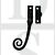 Carlisle Brass LF1006LHBA Left Hand Wedge Window Casement Fastener Black Antique