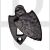 Carlisle Brass LF5533BA UK Keyway Shield Covered Escutcheon Black Antique
