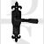 Carlisle Brass LF5115BA Fleur De Lys Bathroom Barley Twist Lever Handles Black Antique