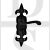 Carlisle Brass LF5506BA Fleur De Lys Bathroom Lever Handles Black Antique
