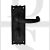 Carlisle Brass LF5503BA Bathroom Lever Latch Handles on Backplate Black Antique