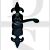 Carlisle Brass LF5505BA Fleur De Lys Lever Latch Handles on Backplate Black Antique