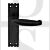 Carlisle Brass LF5508BA Slimline Backplate Lever Latch Door Handles Black Antique