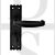 Carlisle Brass LF5509BA Bathroom Slimline Backplate Lever Door Handles Black Antique