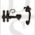 Carlisle Brass LF5535BA Lift Arm Gate or Door Thumb Latch Set Black Antique