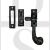 Carlisle Brass LF5537BA Hook & Mortice Wooden Window Casement Fastener Black Antique