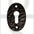 Carlisle Brass LF5539UAB UK Keyway Face Fix Oval Shaped Escutcheon Black Antique