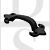 Carlisle Brass LF5574ABA 127mm Fleur De Lys Face Fix Pull Handle Black Antique
