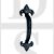 Carlisle Brass LF5574BBA 180mm Fleur De Lys Face Fix Pull Handle Black Antique