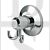 Carlisle Brass LW02CP Tempo Double Robe Hook Polished Chrome