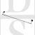 Carlisle Brass LW21CP 525mm Long Concealed Fix Single Towel Rail Polished Chrome