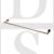 Carlisle Brass LX22BSS 645mm Long Concealed Fix Single Towel Rail Bright Stainless Steel