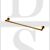 Carlisle Brass LX22PVD 645mm Long Concealed Fix Single Towel Rail PVD Brass