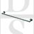 Carlisle Brass LX22SS 645mm Long Concealed Fix Single Towel Rail Stainless Steel