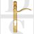 Carlisle Brass M140NP92RHPB 92mm Centres Lever Lever Handles Right Hand Polished Brass