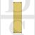 Carlisle Brass M39FPB Flat Sheet 304mm x 77mm x 1.5mm Finger Plate Polished Brass