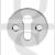 Carlisle Brass M41CP Flat UK Keyway Round Escutcheon Polished Chrome