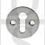 Carlisle Brass M41SC Flat UK Keyway Round Escutcheon Satin Chrome