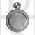 Carlisle Brass M42SC UK Keyway Covered Round Escutcheon Satin Chrome