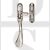Carlisle Brass M73CP Reversible Face Fix Hook Plate Casement Fastener Polished Chrome