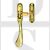 Carlisle Brass M73PB Reversible Face Fix Hook Plate Casement Fastener Polished Brass