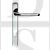 Carlisle Brass M86NP92PB Euro Cylinder 92mm Centres Lever Lever Multipoint Door Handles Polished Chrome