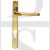 Carlisle Brass M86NP92PB Euro Cylinder 92mm Centres Lever Lever Multipoint Door Handles Polished Brass