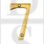 Carlisle Brass N7PB N Series 73mm x 41mm Face Fix Numeral Polished Brass