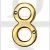 Carlisle Brass N8PB N Series 75mm x 42mm Face Fix Numeral Polished Brass