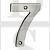Carlisle Brass NUM10107SSS Numeral No:7 Numeral 100mm 4.0