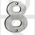 Carlisle Brass NUM10108SSS Numeral No:8 Numeral 100mm 4.0