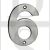 Carlisle Brass NUM10506-9SSS Numeral No:6 or 9 Numeral 50mm 2.0