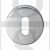 Carlisle Brass SZC003SC UK Keyway Escutcheon Satin Chrome