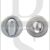 Carlisle Brass SZC004SC Mortice Bathroom Thumbturn & Release Satin Chrome
