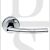 Carlisle Brass SZC020CP DOS Lever Handle On Round Rose Polished Chrome