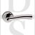 Carlisle Brass SZC050CP CINCO Lever Handle On Round Rose Satin Chrome