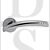 Carlisle Brass SZC340CP CUARENTA Lever Handle On Round Rose Polished Chrome