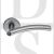 Carlisle Brass SZC340SC CUARENTA Lever handle On Round Rose Satin Chrome